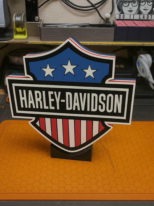 Harley Davidson led sign