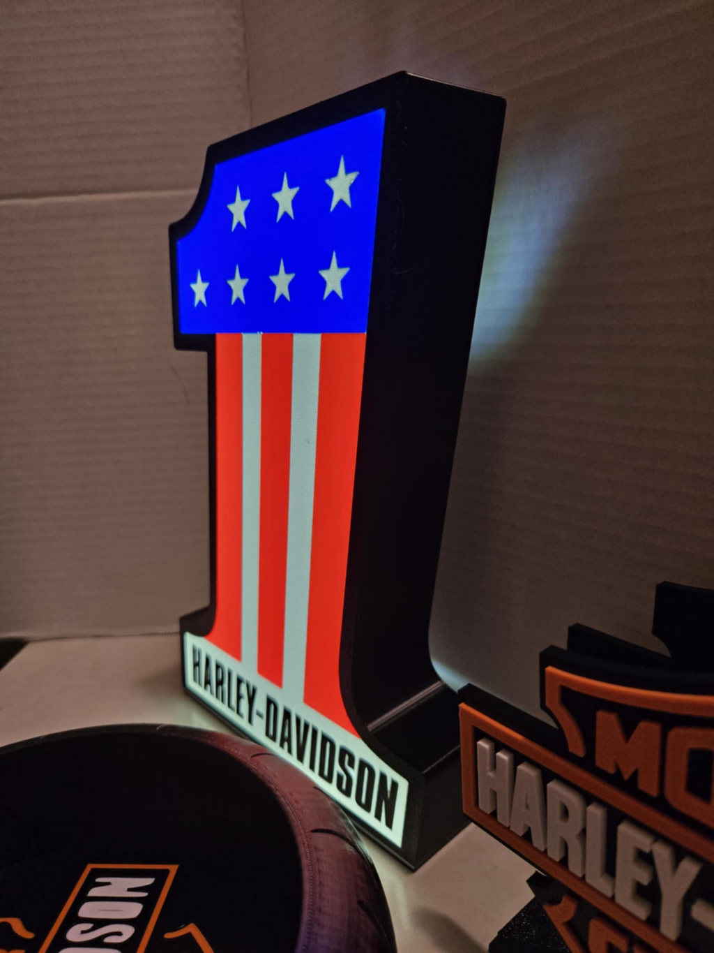 Harley Davidson led sign