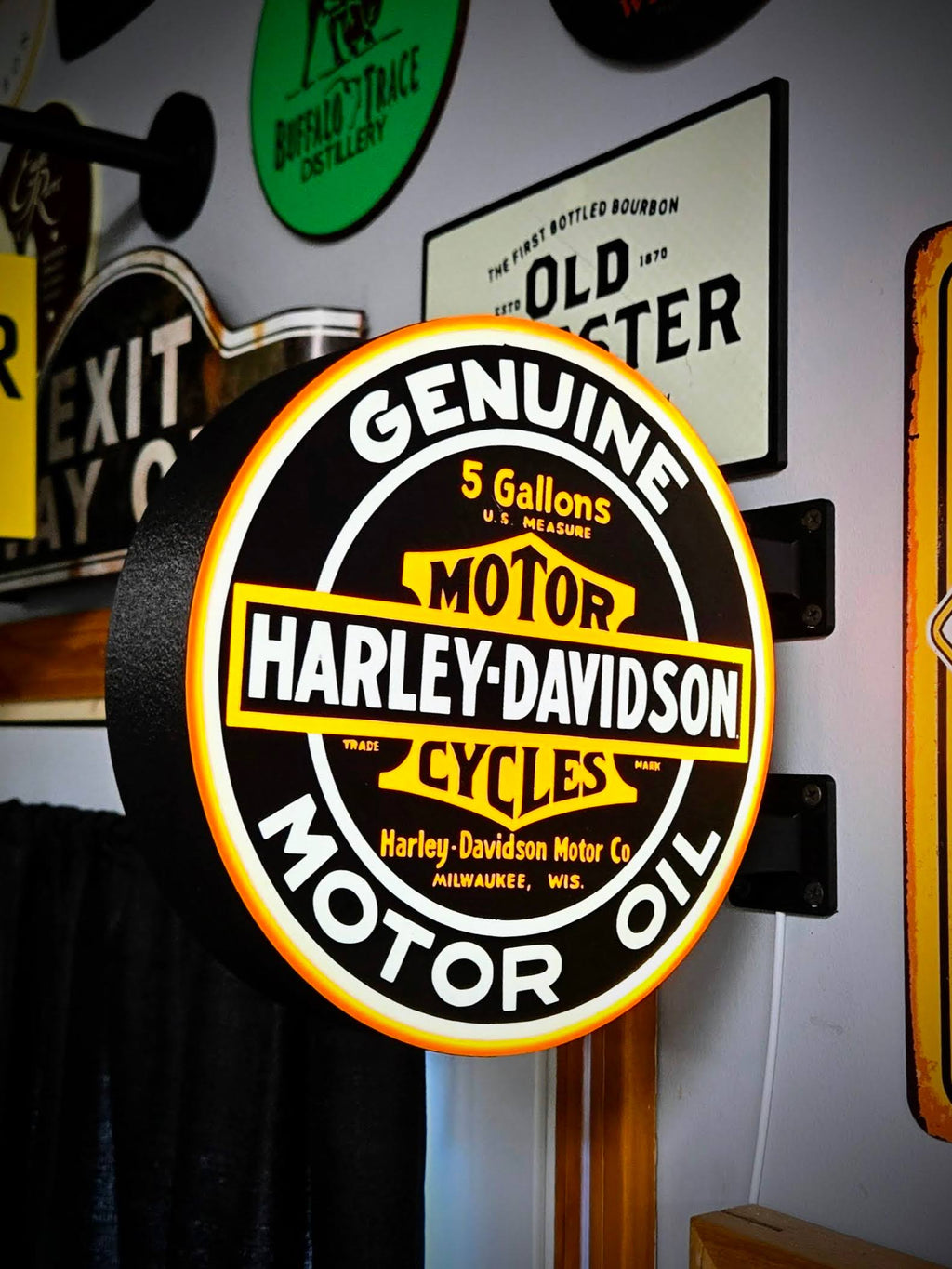 Harley Davidson led sign