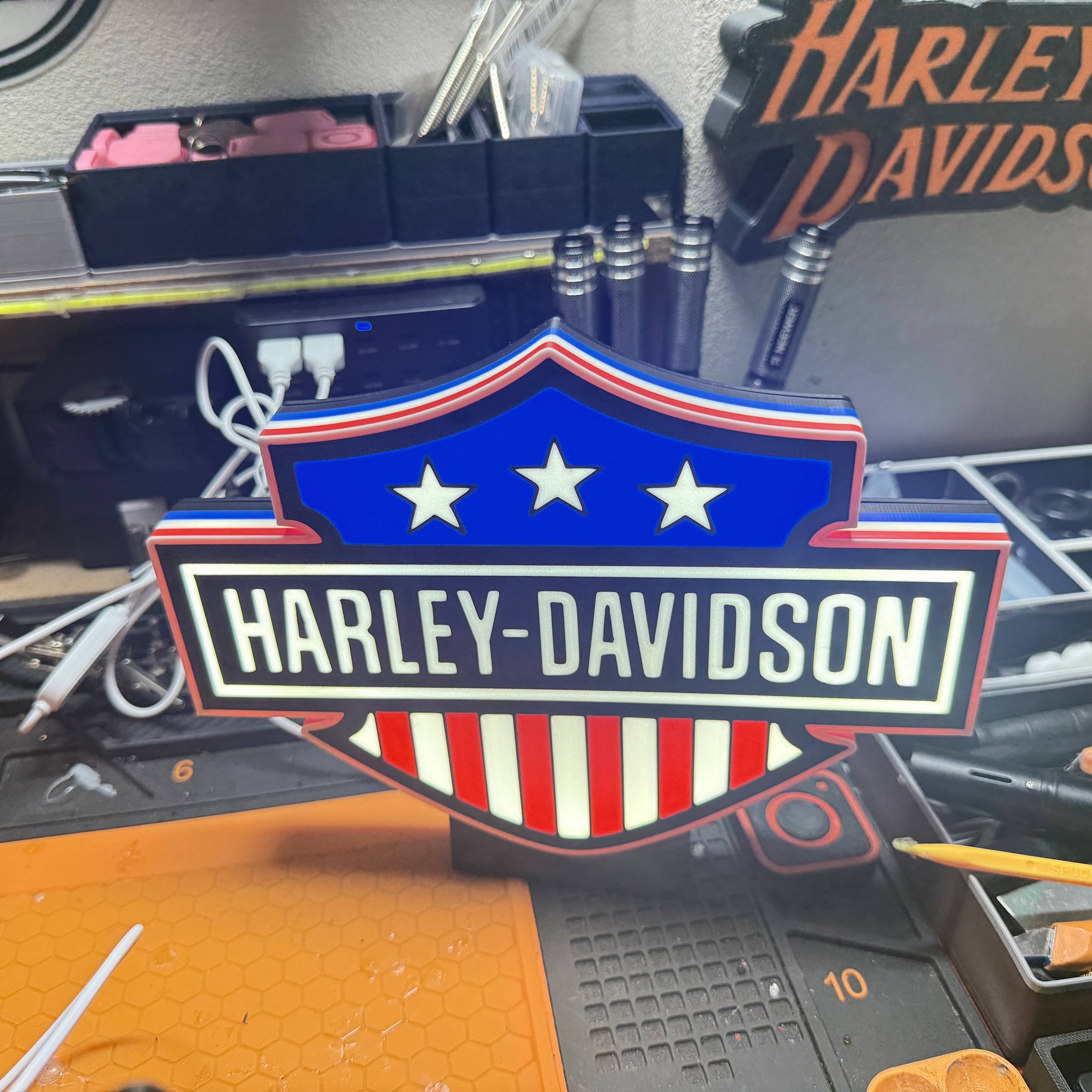 Harley Davidson led sign