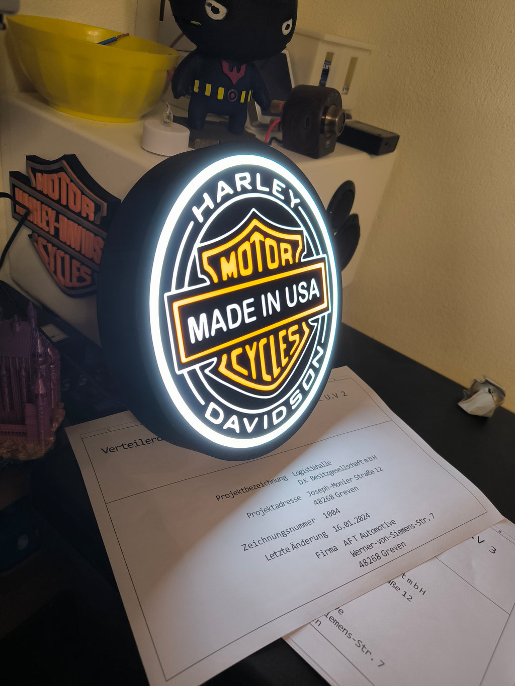 Harley Davidson LED sign