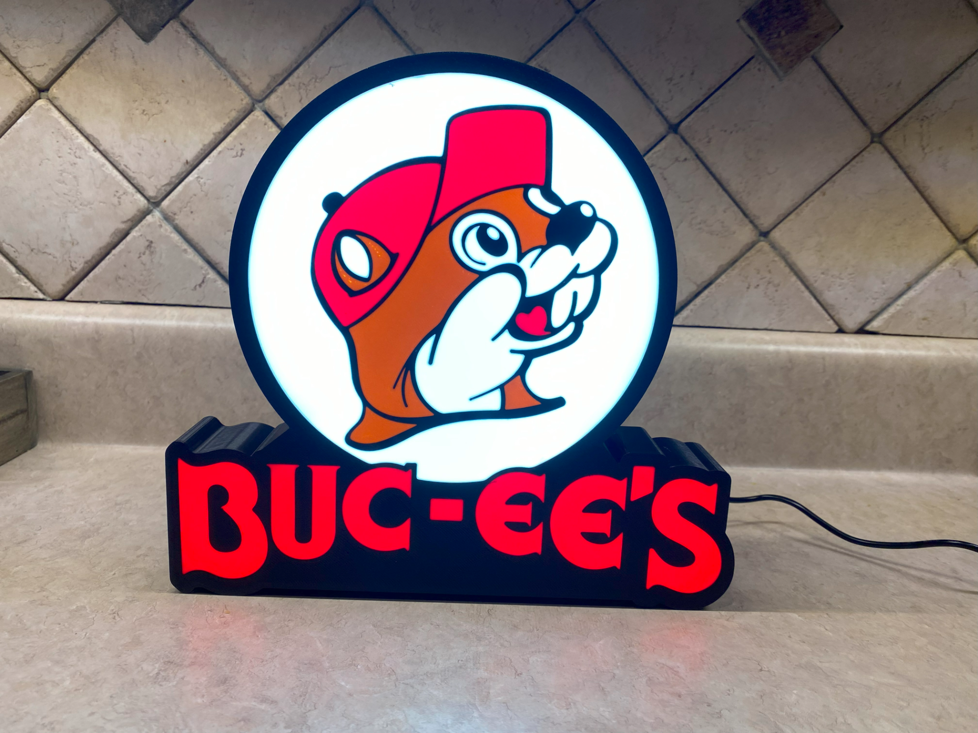 Bucky’s LED sign