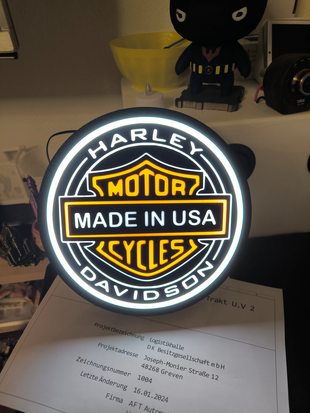 Harley Davidson LED sign