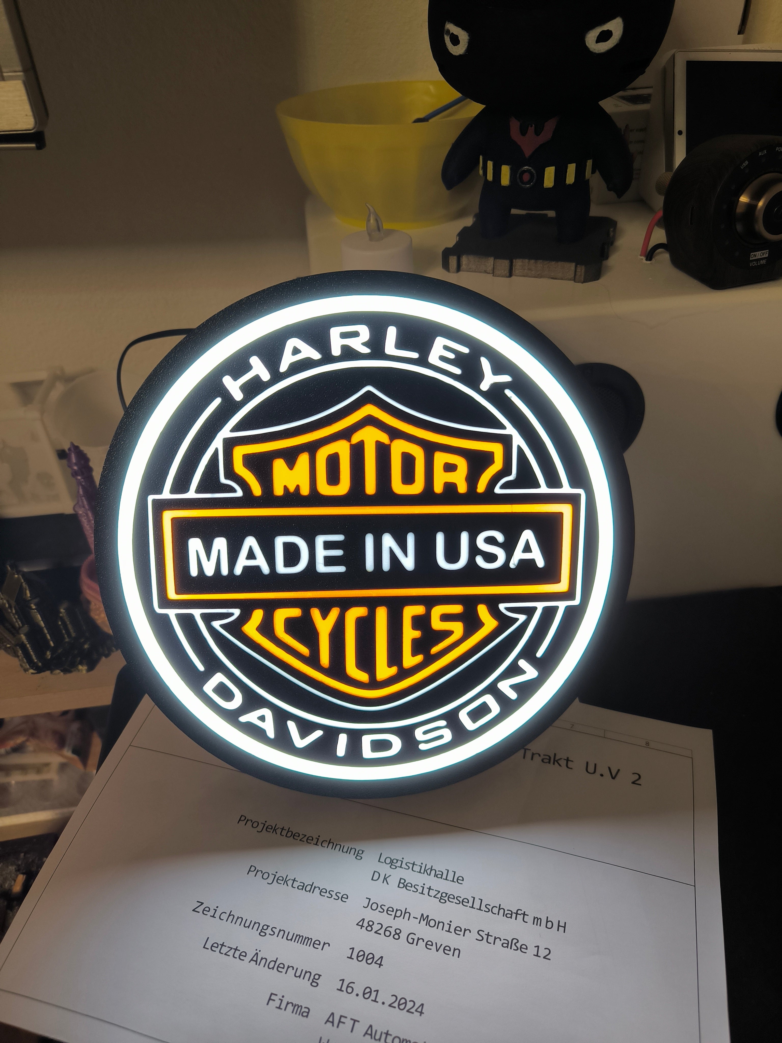 Harley Davidson LED sign