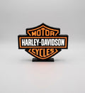 Custom 3-D printed Harley Davidson LED sign